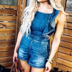 Vici denim romper